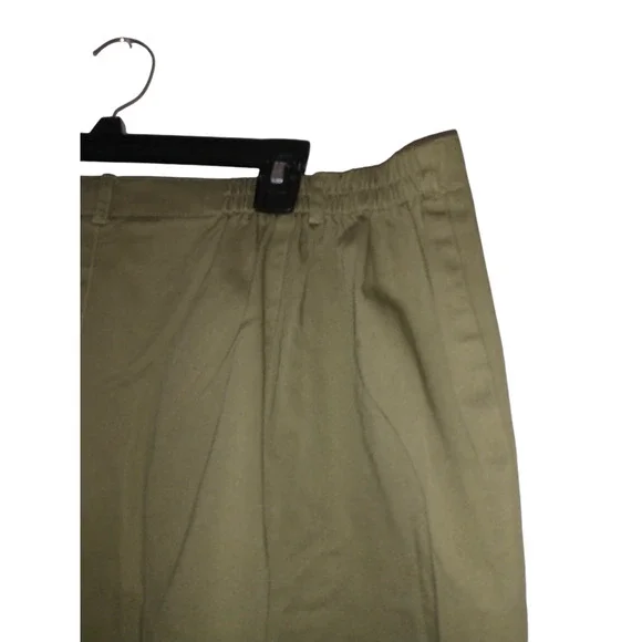 Vintage Rafaella Skirt Olive Green Size 22W Straight Front Cute Retro Spring
